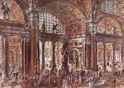 unknow artist Reconstruction of the Baths of Diocletian in Rome
